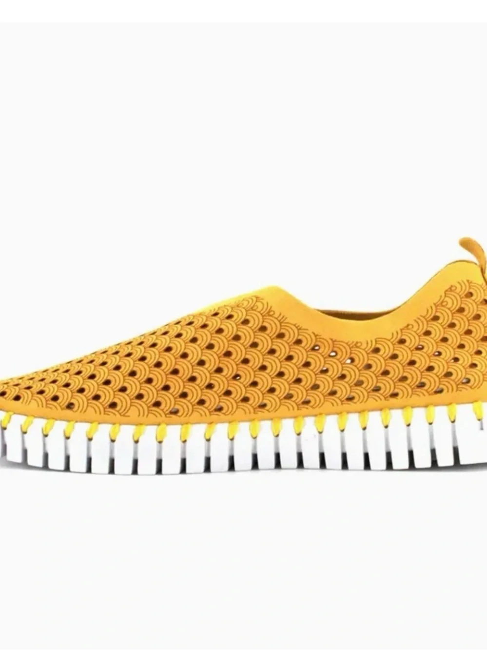 Ilse Jacobsen Yellow Slip-On Espadrille Sneakers
